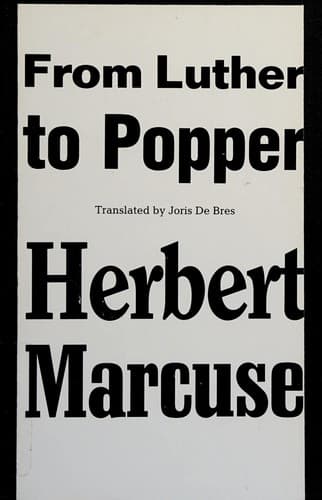 Tapa de From Luther to Popper