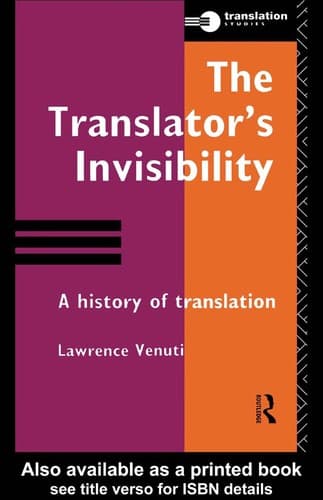 Tapa de The translator's invisibility