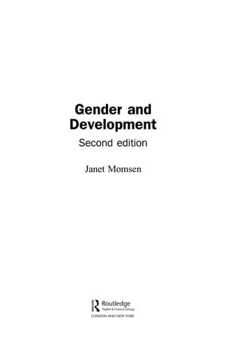 Tapa de Gender and development
