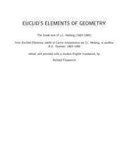 Tapa de Euclid's Elements of geometry