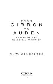Tapa de From Gibbon to Auden