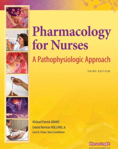 Tapa de Pharmacology for nurses