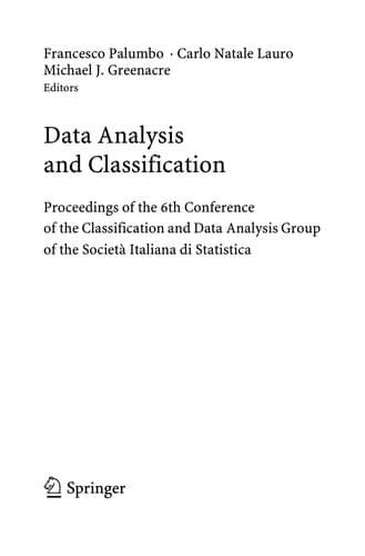 Tapa de Data analysis and classification