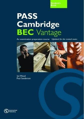 Tapa de Pass Cambridge BEC Vantage