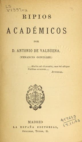 Tapa de Ripios académicos