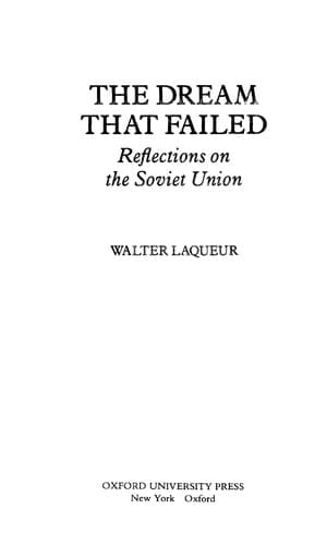 Tapa de The dream that failed