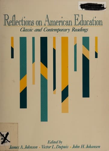 Tapa de Reflections on American education