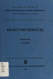 Tapa de Aegritudo Perdicae