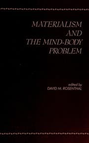 Tapa de Materialism and the mind-body problem