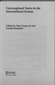 Tapa de Unrecognized states in the international system
