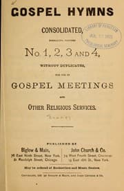 Tapa de Gospel hymns consolidated