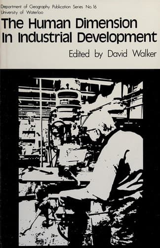 Tapa de The Human dimension in industrial development