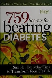 Tapa de 759 secrets for beating diabetes