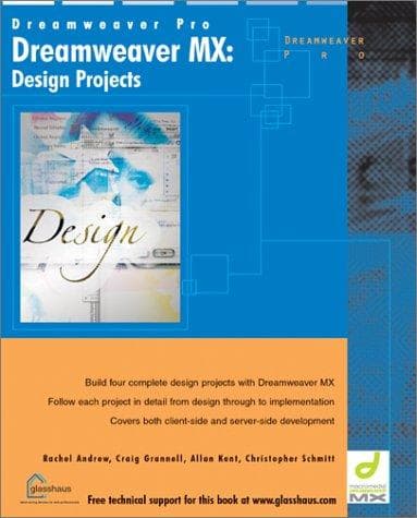 Tapa de Dreamweaver Mx Design Projects