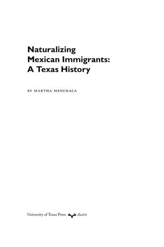 Tapa de Naturalizing Mexican immigrants