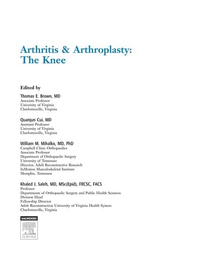 Tapa de Arthritis & arthroplasty