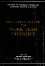 Tapa de Selected research on work team diversity