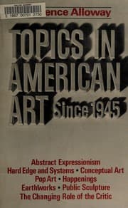 Tapa de Topics in American art since 1945