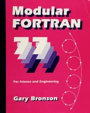 Tapa de Modular FORTRAN 77 for science and engineering