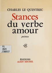 Tapa de Stances du verbe amour, poèmes