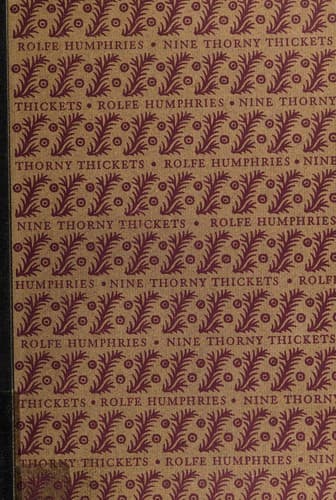 Tapa de Nine thorny thickets
