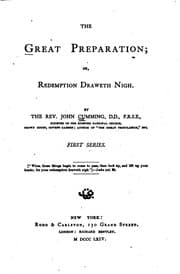 Tapa de The Great Preparation; Or Redemption Draweth Nigh