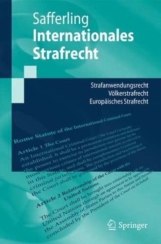 Tapa de Internationales Strafrecht