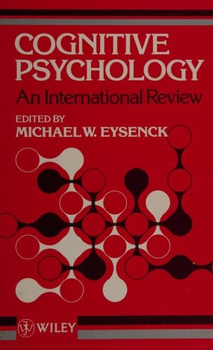 Tapa de Cognitive psychology