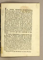 Tapa de La Junta Suprema Gubernativa del Reyno, que no pierde vista ..