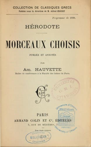 Tapa de Morceaux choisis