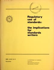 Tapa de Regulatory use of standards