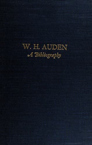 Tapa de W. H. Auden