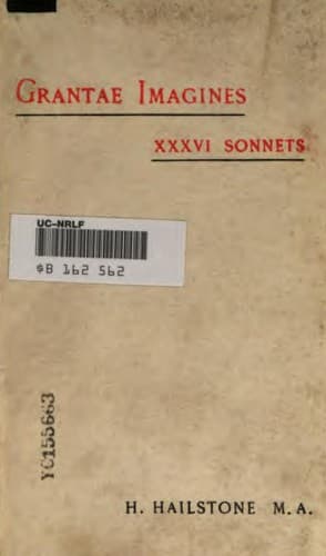 Tapa de Grantae Imagines: Thirty-six Sonnets