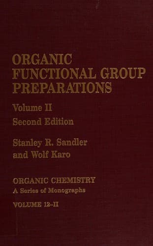 Tapa de Organic functional group preparations