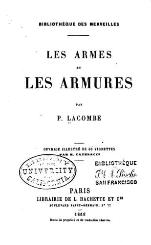 Tapa de Les armes et armures