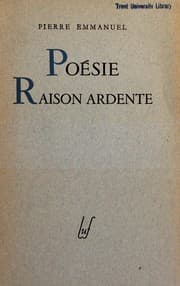 Tapa de Poésie raison ardente