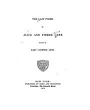 Tapa de The last poems of Alice and Phoebe Cary