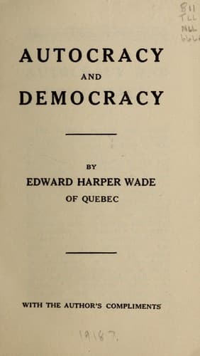 Tapa de Autocracy and democracy