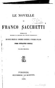 Tapa de Le novelle di Franco Sacchetti