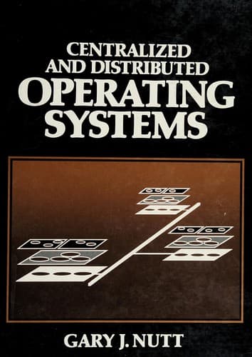 Tapa de Centralized and distributed operating systems