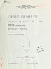 Tapa de Guide leaflet, geological science field trip, Hardin area, Calhoun County