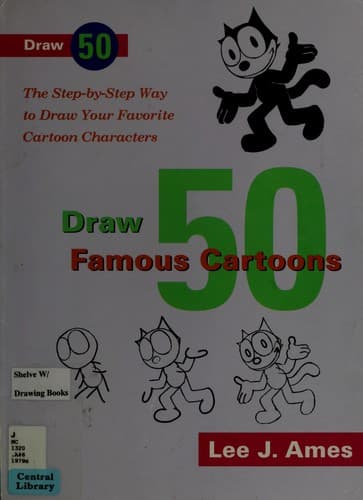 Tapa de Draw 50 famous cartoons