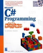 Tapa de Microsoft C# programming for the absolute beginner