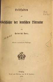 Tapa de Leitfaden zur geschichte der deutschen literatur