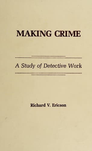 Tapa de Making crime