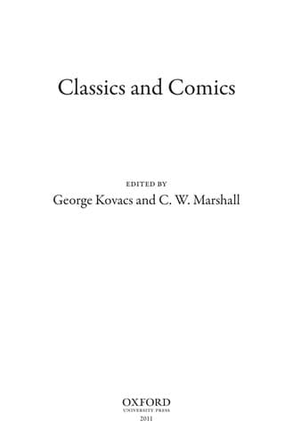Tapa de Classics and comics
