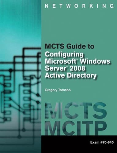 Tapa de MCTS guide to Microsoft Windows Server 2008 Active Directory configuration