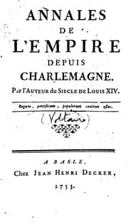 Tapa de Annales de l'empire depuis Charlemagne