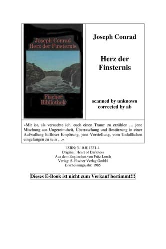 Tapa de Herz der Finsternis