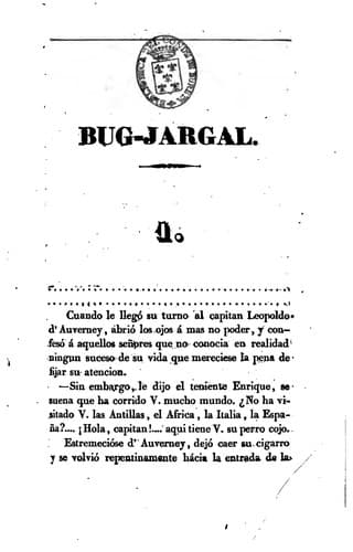 Tapa de Bug-jargal, 1791